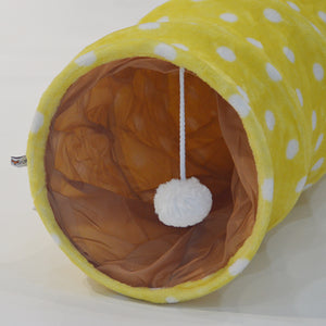 Interactive Plush Cat Tunnel and Bed