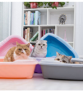 Easy Clean Corner Cat Litter Box