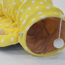 Load image into Gallery viewer, Interactive Plush Cat Tunnel and Bed
